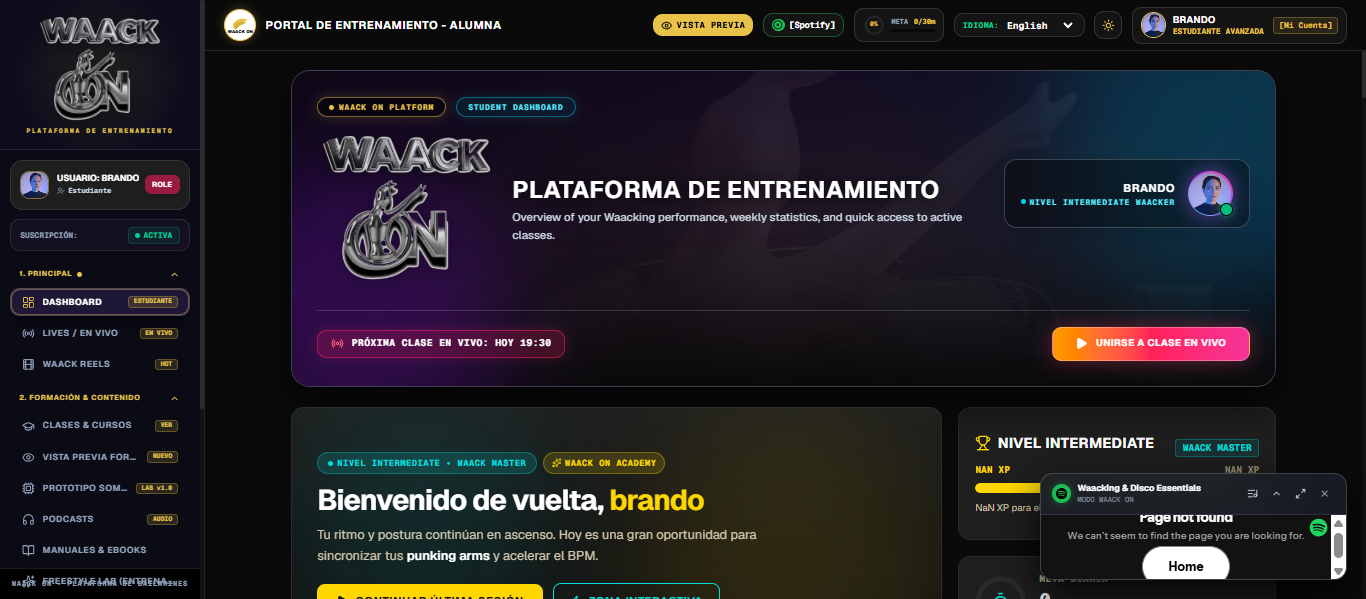 Dashboard Waack On